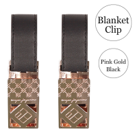 LUXURIOUS BLANKET CLIPS ที่หนีบผ้าห่ม (Pinkgold-PU Black)