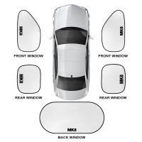 5ชิ้นกะบังที่คลุมกันแดดหน้าต่างรถยนต์อุปกรณ์ตกแต่งภายในรถยนต์สำหรับ VW Volkswagen Golf 6 7 5 4 3 2 8 MK4 MK6 MK7 MK5 MK3 MK8 MK2