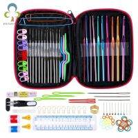 122/100/22Pcs DIY 22 Sizes Crochet Hooks Needles Stitches Knitting Craft Case Crochet agulha set Weaving Tools Sewing Tools