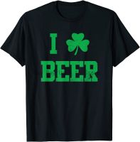 Shamrock Beer Funny St Patricks Day Tshirt I Love Beer