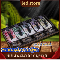 【ราคาถูกสุด】FIVE Cash Storage Tray Grids Cash Drawer Register Cash Drawer ลิ้นชักเงินสด Register ใส่ถาดเก็บของตรงที่พักแขนรถยนต์แคชเชียร์การจัดเก็บอย