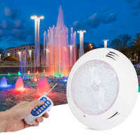 RGB Pool Light Remote 300LED โคมไฟภูมิทัศน์ใต้น้ำสีสันสดใส IP68 กันน้ำ 18W AC12V