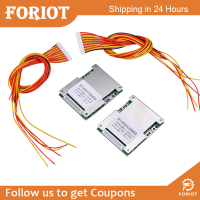 Foriot แผ่นป้องกันชาร์จแบตเตอรี่ลิเธียม  16S 60V 50A BMS พร้อมแผ่นป้องกันปรับปรุงสมดุลของแบตเตอรี่พลังงาน