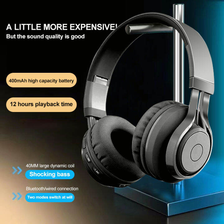 B06 Wireless Headphones Bluetooth 5.0 Foldable Hi-Fi Over Ear Headset ...