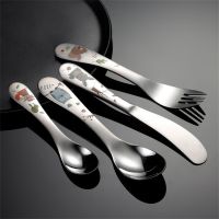 【CW】 Cutlery Dinnerware   Set Child - Cartoon Aliexpress