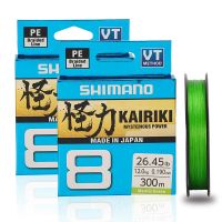 [HOT LIAXLLWISAAZH 534] SHIMANO Kairiki 8สาย PE ถักสีเขียวสีฟ้า150M/300M สายตกปลาถัก Multifilament สายตกปลาสำหรับ Lake River