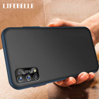 LIFEBELLEสำหรับRealme X7 Pro 5G Case, [ปุ่มอิสระ] เคลือบด้านโปร่งแสงHardพลาสติกเคสโทรศัพท์Anti-Scratch TPUนุ่มกันกระแทกเคสโทรศัพท์มือถือขอบซิลิโคนเคสป้องกันสำหรับOPPO Realme X7Pro