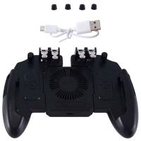 M11 6 Finger Operating Gamepad PUBG Mobile Joystick Controller Turnover Button Gamepad with Cooling Fan