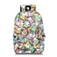 Money Print Backpack Women Men Travel Bags EUR Dollar Ruble Hip Hop Teenage Rucksack Children School Bags Student Laptop Bookbag