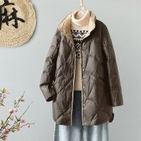 Plus Size 5Xl 2023 New Women Winter Warm Medium X-Long Xiang Yun Down Jackets Female Ultra Lightweight White Duck Down Coat