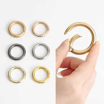 Small Large KC Gold Metal Split Rings Keyring Jump Hoop Loop Key Keys Ring  