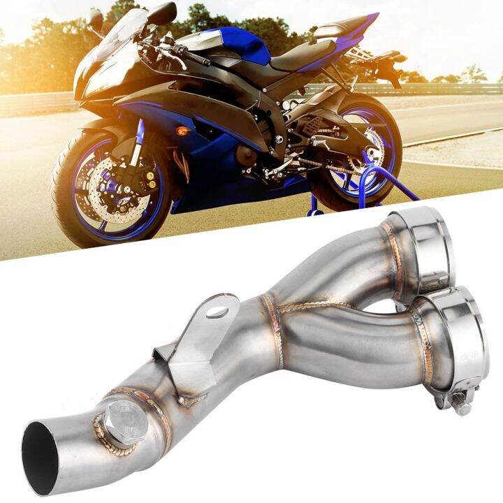 Exhaust Mid‑Pipe Catalytic Converter Removed Decat Link Pipe For YZR6