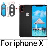 【⊕Good quality⊕】 anlei3 เลนส์กระจกกล้องถ่ายรูปด้านหลัง100% พร้อมกาวสำหรับ Iphone X Xr Xs 11 12 13 Pro Max 12 Mini จำนวน10ชิ้น