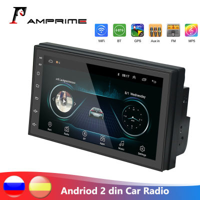 AMPrime 2din Android Car Radio Receiver MP5 Player Auto Stereo 2 Din 7 GPS WIFI Bluetooth For NissanToyota Volkswagen