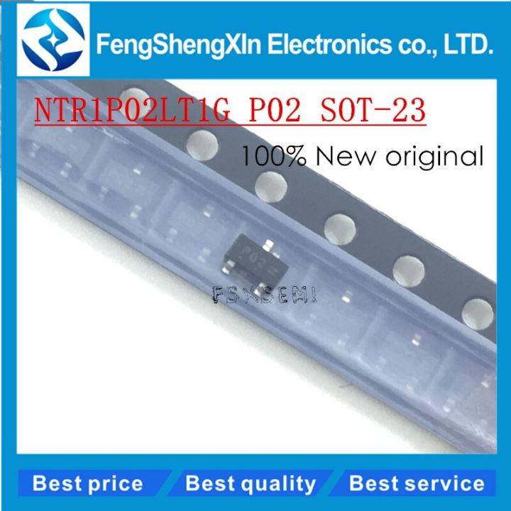 50pcs/lot NEW NTR1P02LT1G NTR1P02 P02 SOT-23 Power MOSFET -20 V, -1.3 A, P-Channel SOT-23