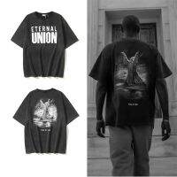 ❃✸ เสื้อยืดแขนสั้นลําลอง ผ้าฝ้าย พิมพ์ลายตัวอักษร FOG X Union แฟชั่นสตรีท สําหรับผู้ชาย และผู้หญิง