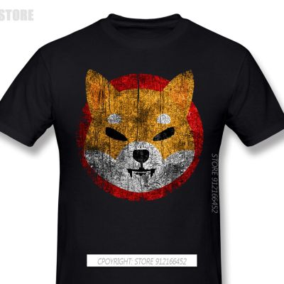 Men Shib Coin Shiba Crypto Doge Killer Black T-Shirts Shiba Inu Coin Cool Tshirt Pure Cotton Tee Harajuku Shirt For Adult