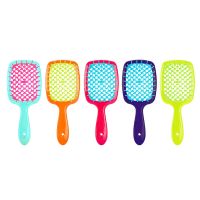 【CC】 Tangled Hair Comb Detangling Massage Combs Hollow Out Wet Curly Brushes Barber Styling Tools