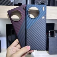 เคสสำหรับ Vivo คาร์บอนไฟเบอร์บริสุทธิ์ X90เลนส์โปรพลัสปกป้องเคสโทรศัพท์ธุรกิจฝาปิดคาร์บอนไฟเบอร์สำหรับ Vivo อุปกรณ์เสริมโทรศัพท์ X90