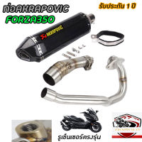 ท่อakrapovic forza350 เคฟล่า คอท่อฟูลตรงรุ่น อุปกรณ์ครบชุดพร้อมติดตั้ง เสียงแน่นทุ้ม เร้าใจ ประกัน1ปี อัตราเร่งดีขึ้น ท่อฟอร์ซ่า350 ฮอนด้า