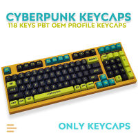 117 Keys PBT Keycap DYE-SUB OEM Profile Punk Personalized Keycaps For Cherry MX Switch Mechanical Keyboard