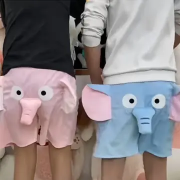 2024 Men Shorts A Fun Elephant Boxer Novelty Shorts Humorous