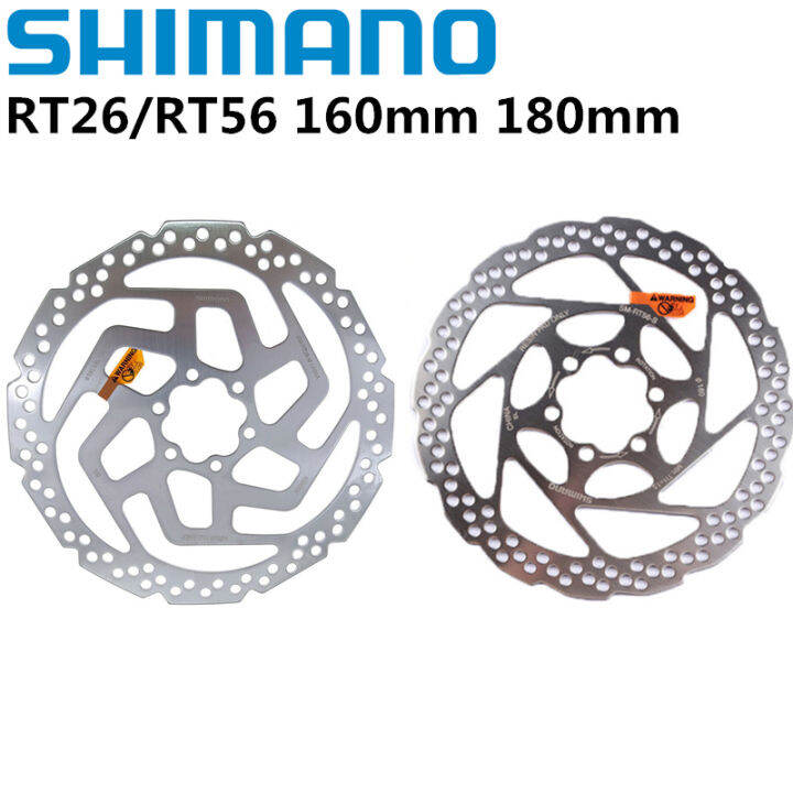 shimano-rt56-rt26-160mm-180mm-6-bolt-brek-disc-จักรยานเสือภูเขา-basikal-rotor-m6000-sm-rt56จักรยาน-mtb-bike-ke-disc-160mm-180mm