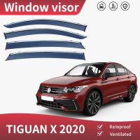 สำหรับ Volkswagen TIGUAN Window Visor ที่กันสภาพอากาศ Se คิ้วกระจกรถที่บังแดดหน้ารถยนต์อุปกรณ์ตกแต่งรถยนต์ที่กันสภาพอากาศ