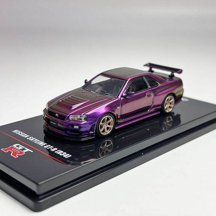 Inno Changing Color Purple Nissan Skyline Gt R R Car Model