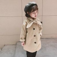 [COD] Korean girls 2121 autumn new lapel Hanfan single-breasted middle-aged and older childrens thin windbreaker jacket 3-10 years old