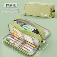 Multi-compartment Pencil Case Macaron Color Canvas Pen Storage Boxes