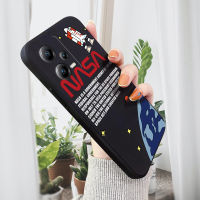 เคส Xiaomi Redmi โน๊ต12 4G Note 12 5G Note 12 5G Note 12 Pro 5G แฟชั่น NASA America Space เคสโทรศัพท์คลุมทั้งหมดปลอกซิลิโคนน้ำทรงสี่เหลี่ยมของแท้เคสป้องกันทนแรงกระแทกกล้อง