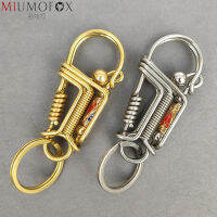 Fashion Key Holder Creative Carabiner Stainless Steel Keychains ss Wrapped Wire Car Buckle Waist Hanging Personality Handmade