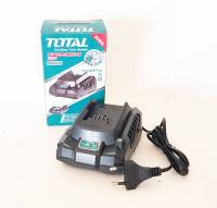 Total เฉพาะ แท่นชาร์จแบตเตอรี่ ลิเธียมไออน 20 โวลท์ 2 แอมป์ รุ่น TFCLI2001 ( Fast Intelligent Charger ) - แท่นชาร์จแบตเตอรี่ 20V Max / ที่ชาร์จแบต