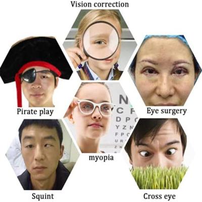 Filled Pure Silk Amblyopia Eye Patches Occlusion New Eyeshade Amblyopia Astigmatism Patch Eye Training Obscure Lazy Q4Q5
