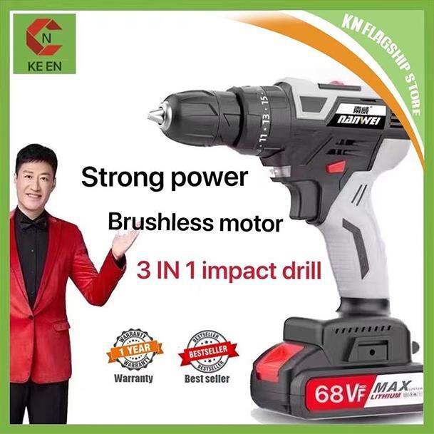KE Impact drill 3/8 inch cordless drill screwdriver electric drill