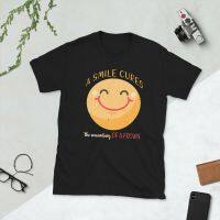 มีสินค้า เสื้อยืดลําลอง แขนสั้น พิมพ์ลาย Smile Cures The Wounding Of A Frown เหมาะกับการเล่นกีฬา