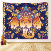 [COD] Ins ethnic style mandala hanging cloth dormitory bedroom rental house renovation background living room decoration