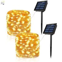 ✠☋♈ Outdoor Solar Lights Waterproof Garden Decor Solar Powered Garland Christmas Wedding Party led Lights Street Lamp 12/22/32/42 M