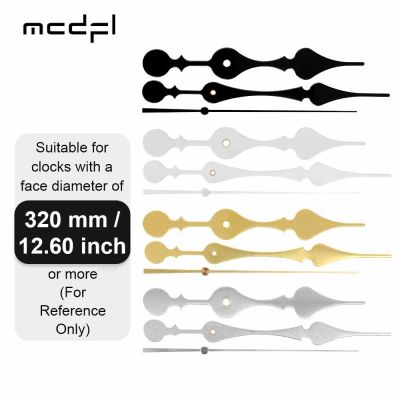 MCDFL Classic Wall Clock Hands Aluminum Large Needle Trigger Movement Pendulum Coil Quartz Clockwork with Pointer for Hanging 3d Adhesives Tape