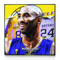 Kobe Bryant #3 โคบี้ ไบรอันท์ Basketball บาสเก็ตบอล รูปภาพ​ติด​ผนัง​ pop art​ พร้อมกรอบและที่แขวน กรอบรูป นักกีฬา​​ ของขวัญ​​ แต่งบ้าน