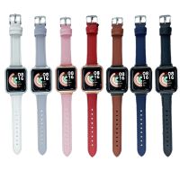 Skórzane paski od zegarków metalowa obudowa do zegarka Xiaomi Mi Lite pasek do zegarka Redmi bransoletka z nadgarstkiem stalowa osłona Watchband Accessorie