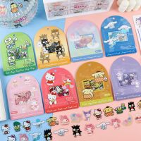 ஐ△ Cartoon Anime Cinnamoroll Melody Kitty Pochacco BADTZ-MARU Mikyo Pompompurin Little Twin Star Sanrio Series Handbook Sticker