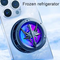 ❉ Mini Mobile Phone Cooler Low Noise Magnetic Suction Radiator Plug-and-Play Silent Semiconductor Cooling Fan Phone Accessories