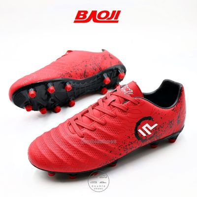 Baoji รองเท้าฟุตบอล รองเท้าสตั๊ด รุ่น BJM533 สีแดง ไซส์ 41-45