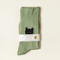 [WARMGREY TAIL] WOLF-OLIVE SOCKS 230 - 280mm (free size) etz