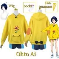 Wonder Egg Priority Ohto Ai Hoodies Cosplay Costume Woman Girl Sport Pullover Costumes Cos Wig Halloween Role Play Clothing