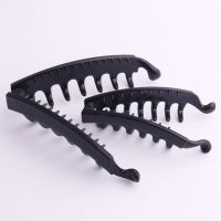 1Pcs Hairpin Black Banana Women Hair Clips Plastic Solid Ladies Hair Claws DIY Pins Makeup Tools Fashion Headwear for Women Girl