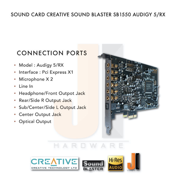 sound-card-creative-sound-blaster-audigy-5-rx-sb1550-7-1-channel-pci-e-มือสอง