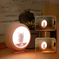 LED Wireless Night Light Porch Kids Door Wall Lamp Indoor Closet Cabinet Stair Infrared Dimming Motion Sensor USB Corridor #01